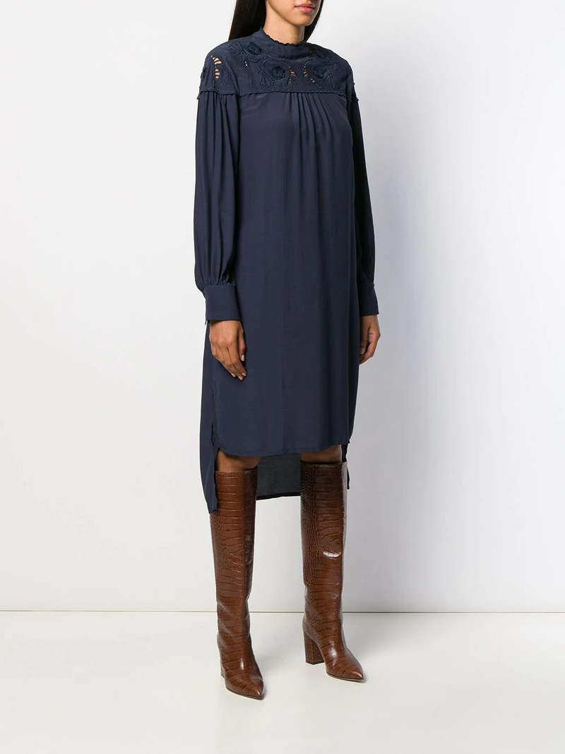 floral embroidered shift dress 3