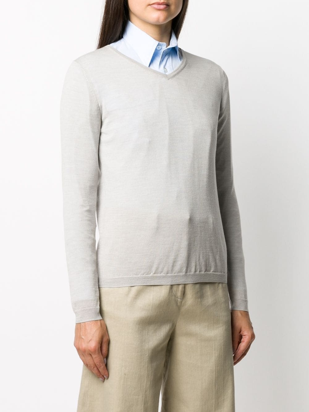 v-neck pull over jumper - 3