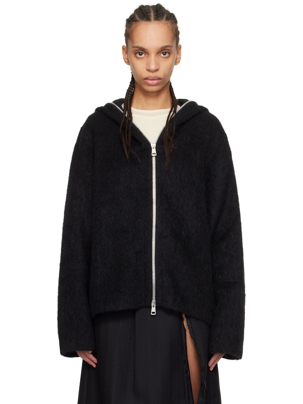 Black Full Zip Hoodie - 1