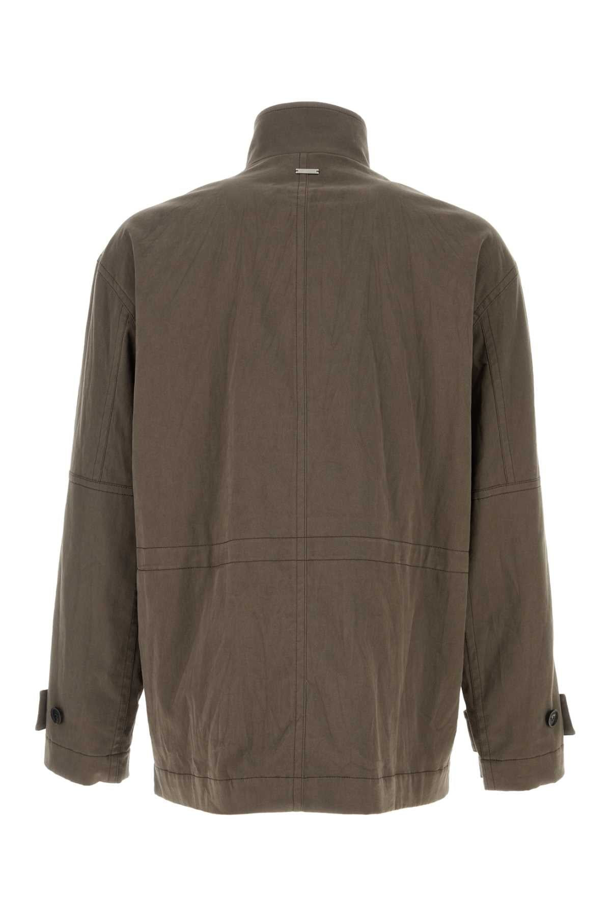 Salvatore Ferragamo Men Mud Stretch Cotton Jacket - 2