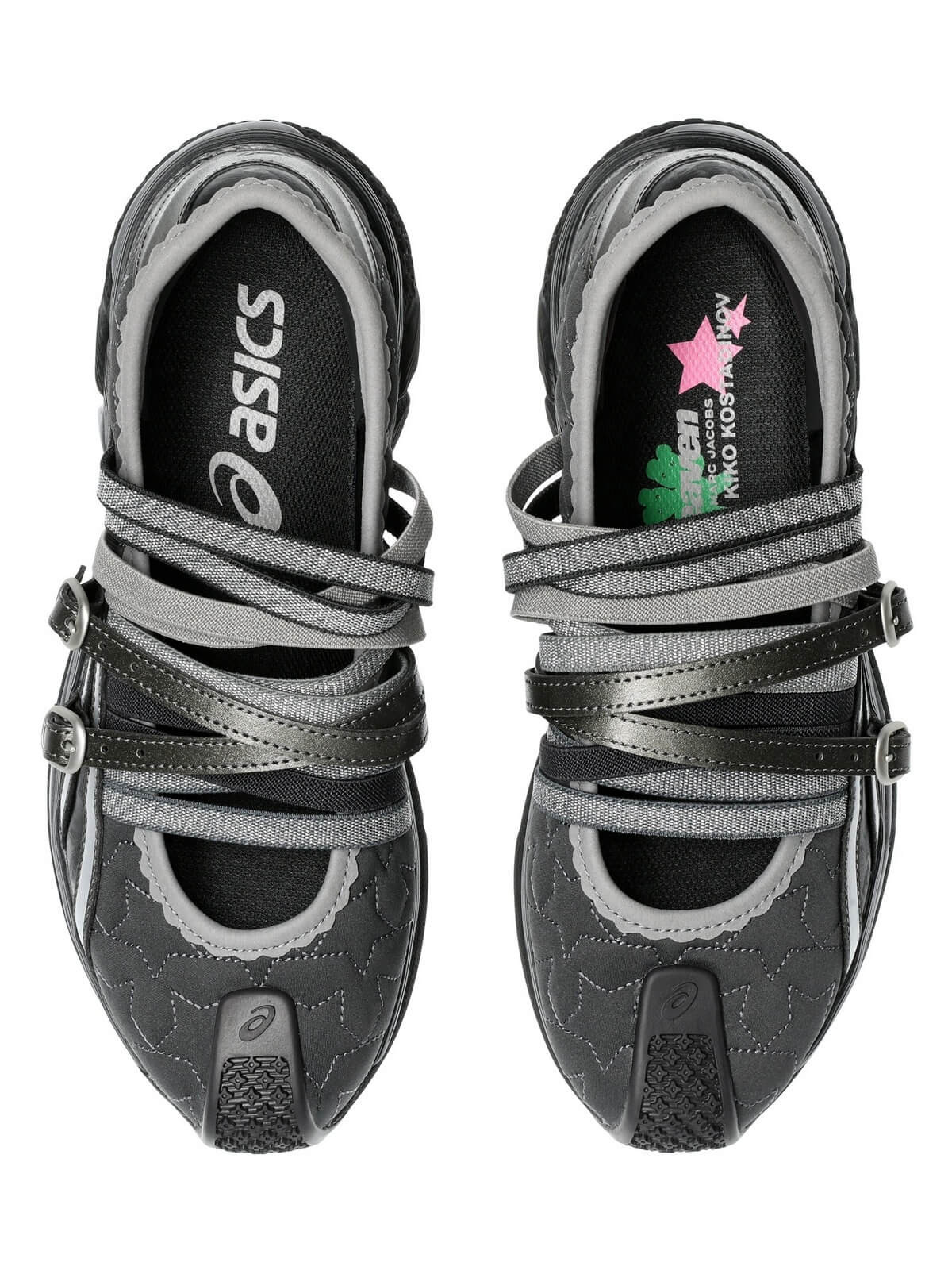 (WMNS) ASICS x Kiko Kostadinov x Heaven by Marc Jacobs Gel Lokros 'Graphite Grey Gunmetal' 1202A489- - 2