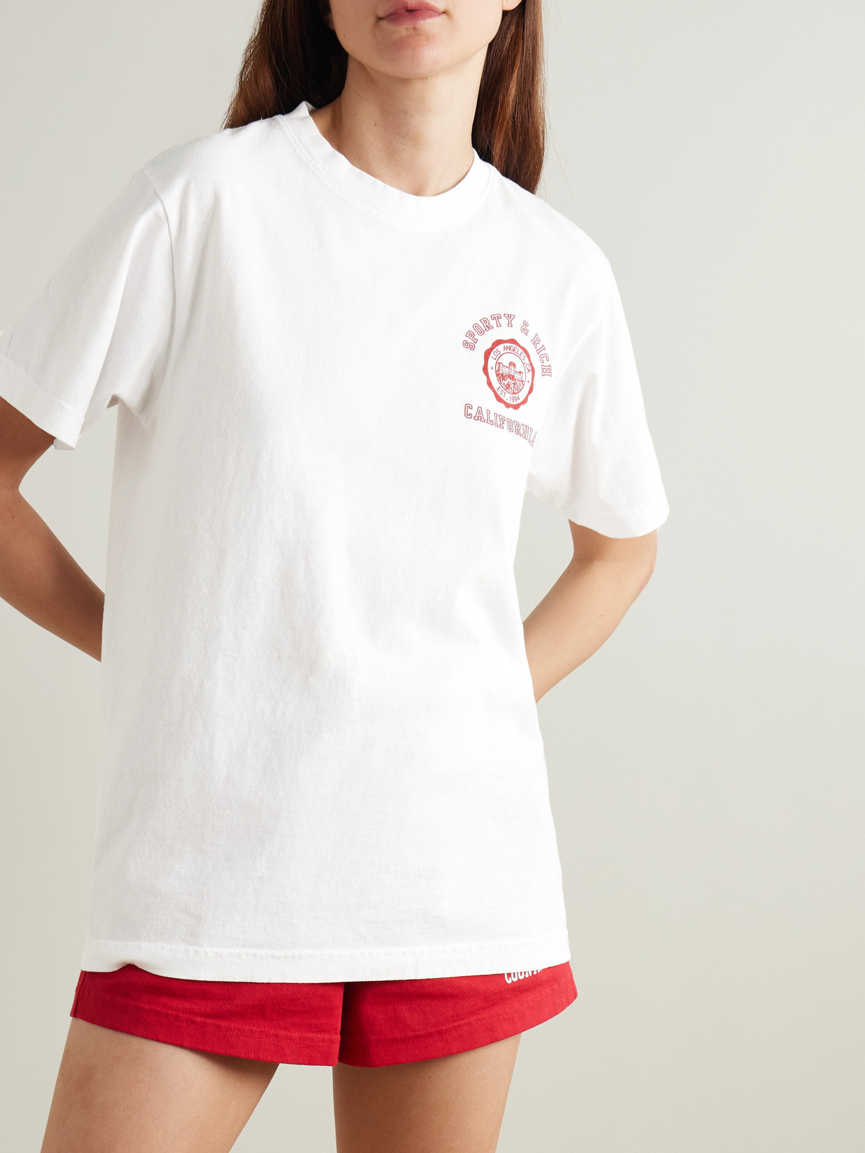California Printed Cotton-jersey T-shirt - 4