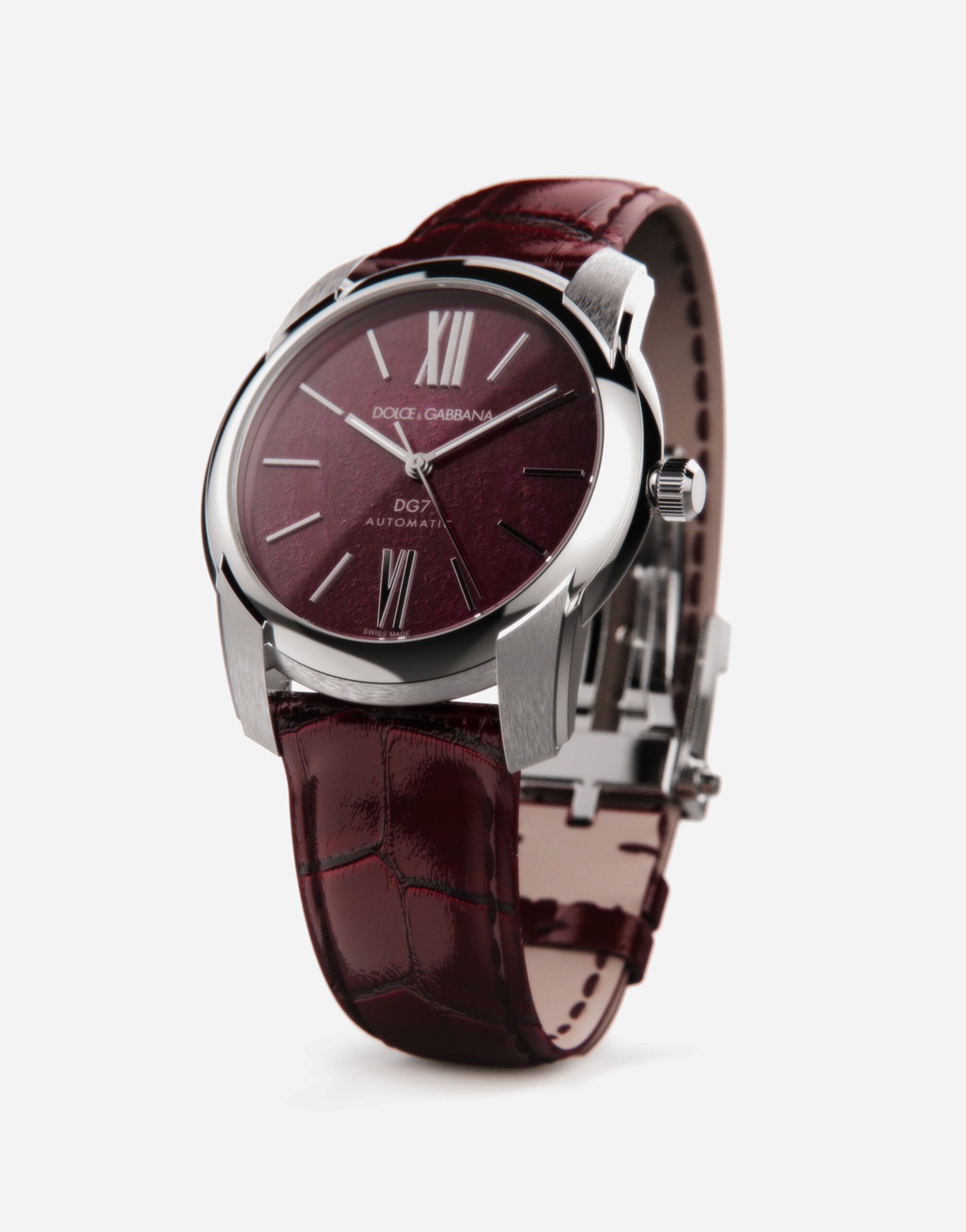 DG7 watch in steel with ruby - 3