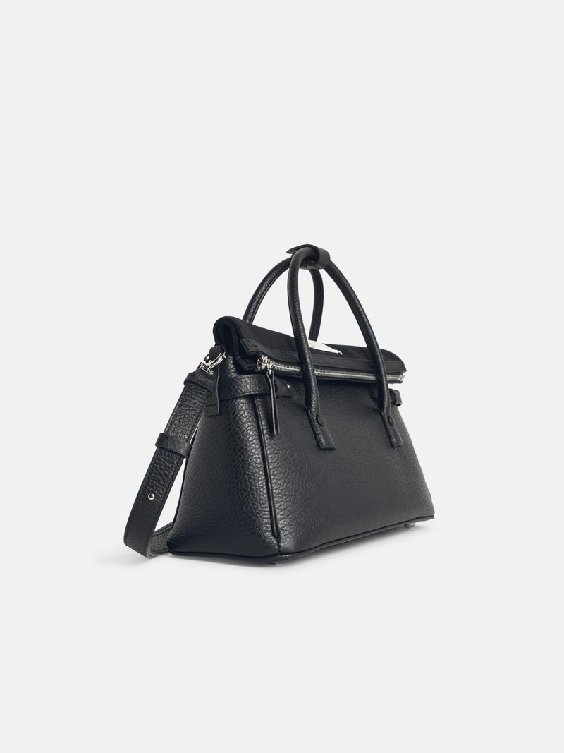 Maison Margiela '5AC EAST WEST' BLACK LEATHER HANDBAG outlook