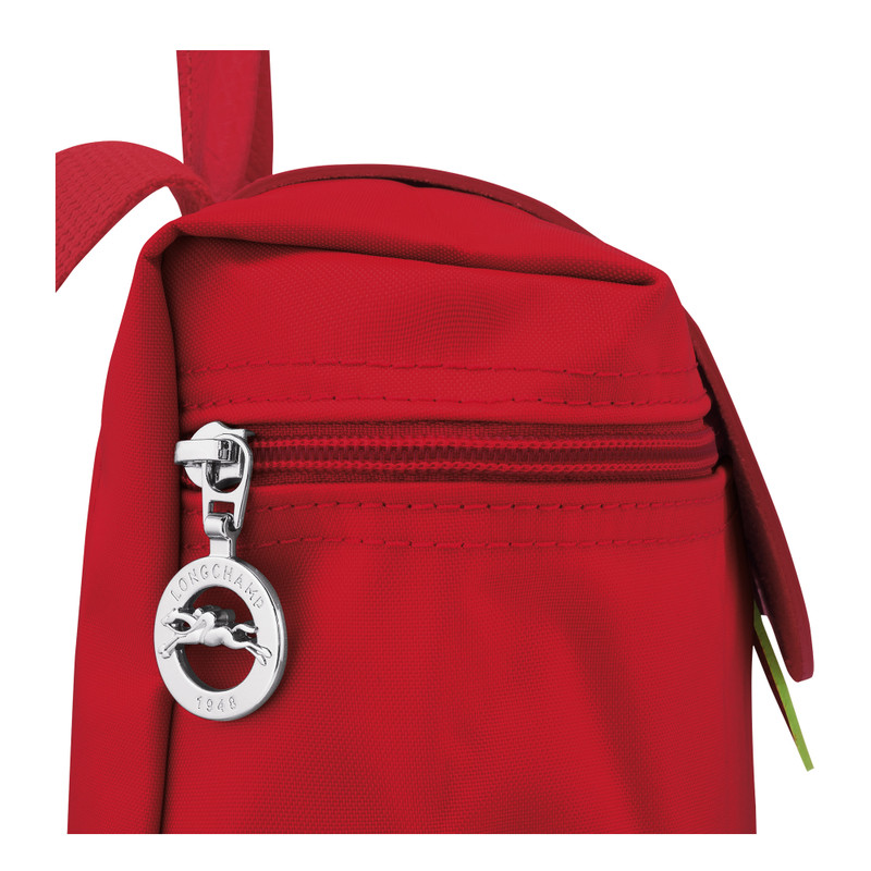 Le Pliage Green M Backpack Tomato - Recycled canvas 4