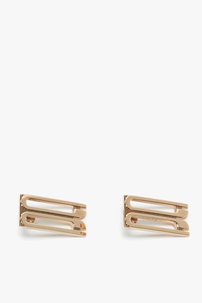 Victoria Beckham Exclusive Frame Stud Earrings In Gold outlook