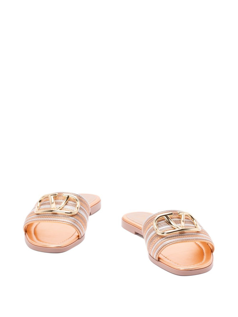 Valentino logo-detail flat sandals outlook