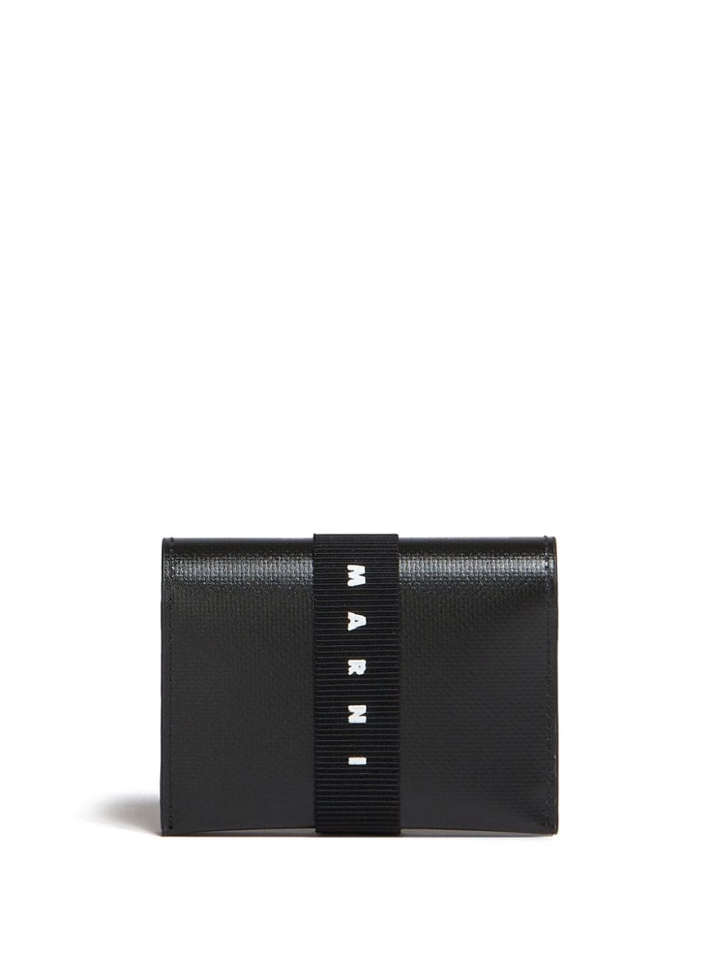 logo-print strap card holder - 2