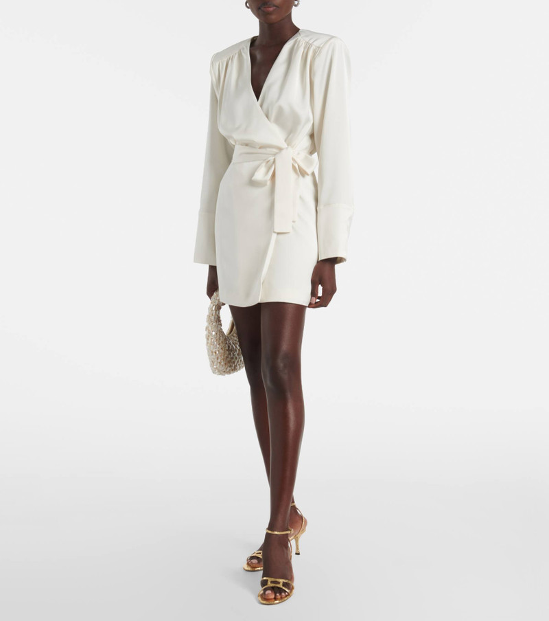 ROTATE Satin wrap dress outlook
