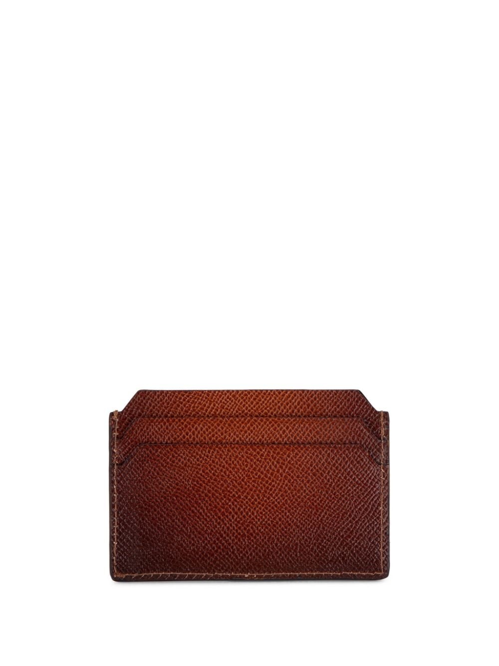 debossed-logo grained-leather cardholder - 2