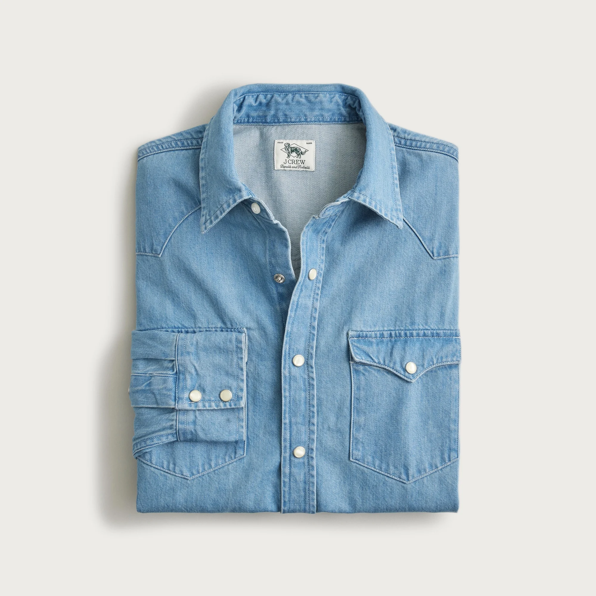 Midweight denim western shirt - 1
