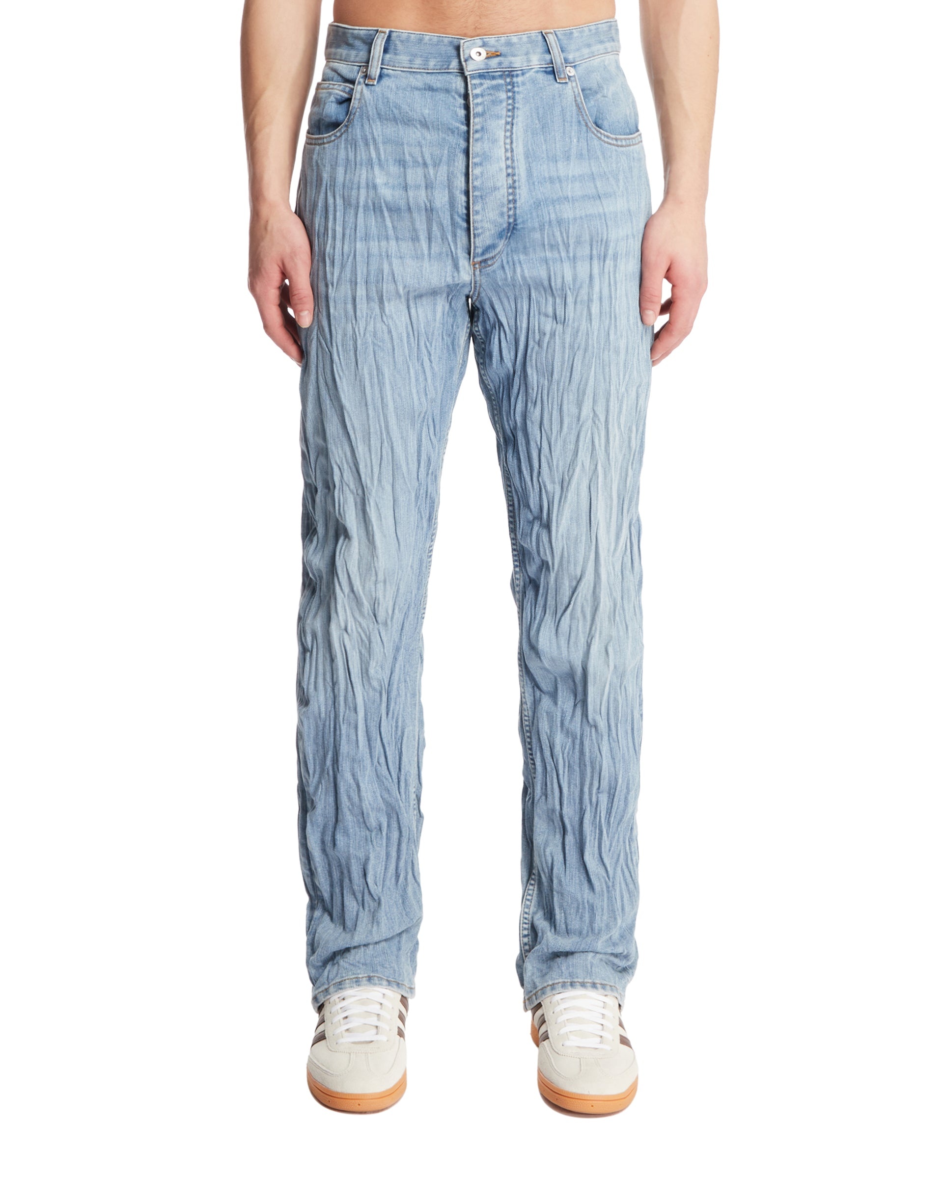 Light Blue Froisse Jeans - 1