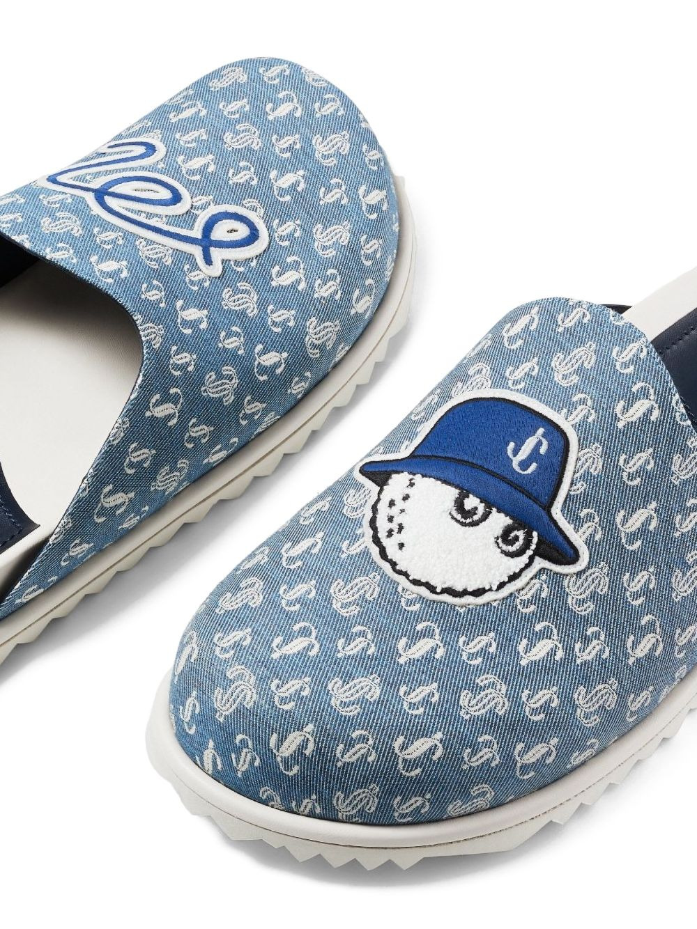 monogram logo-detail slippers - 3