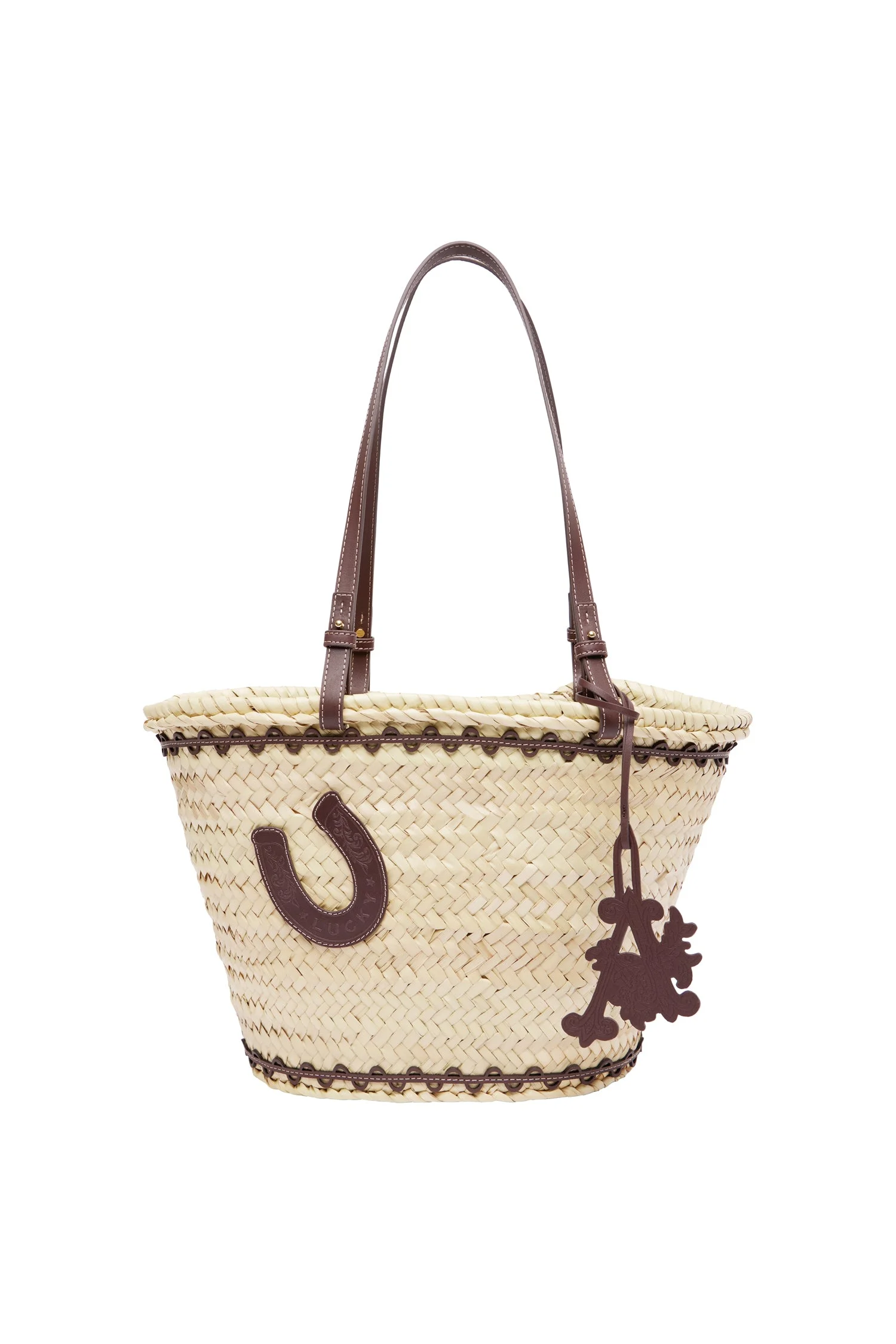 Ace Leather Patch Midi Basket - 1