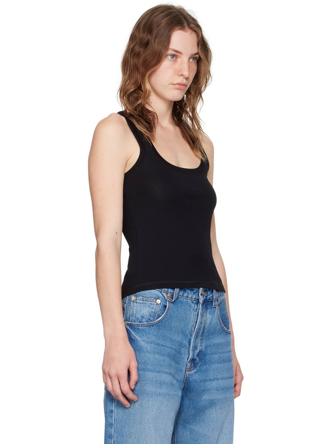 Black Les Classiques 'Le débardeur Gros Grain' Tank Top - 2