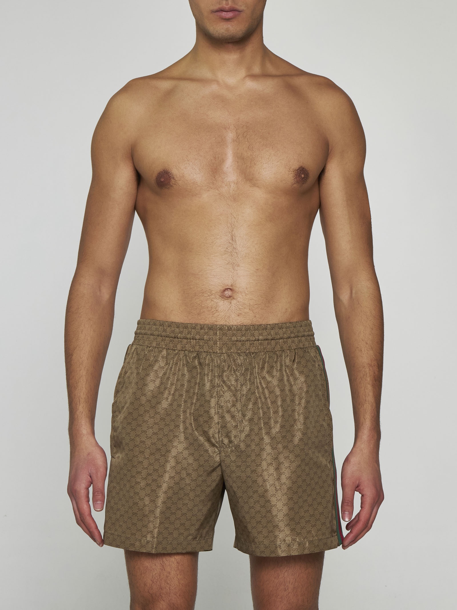 GG print swim shorts - 2