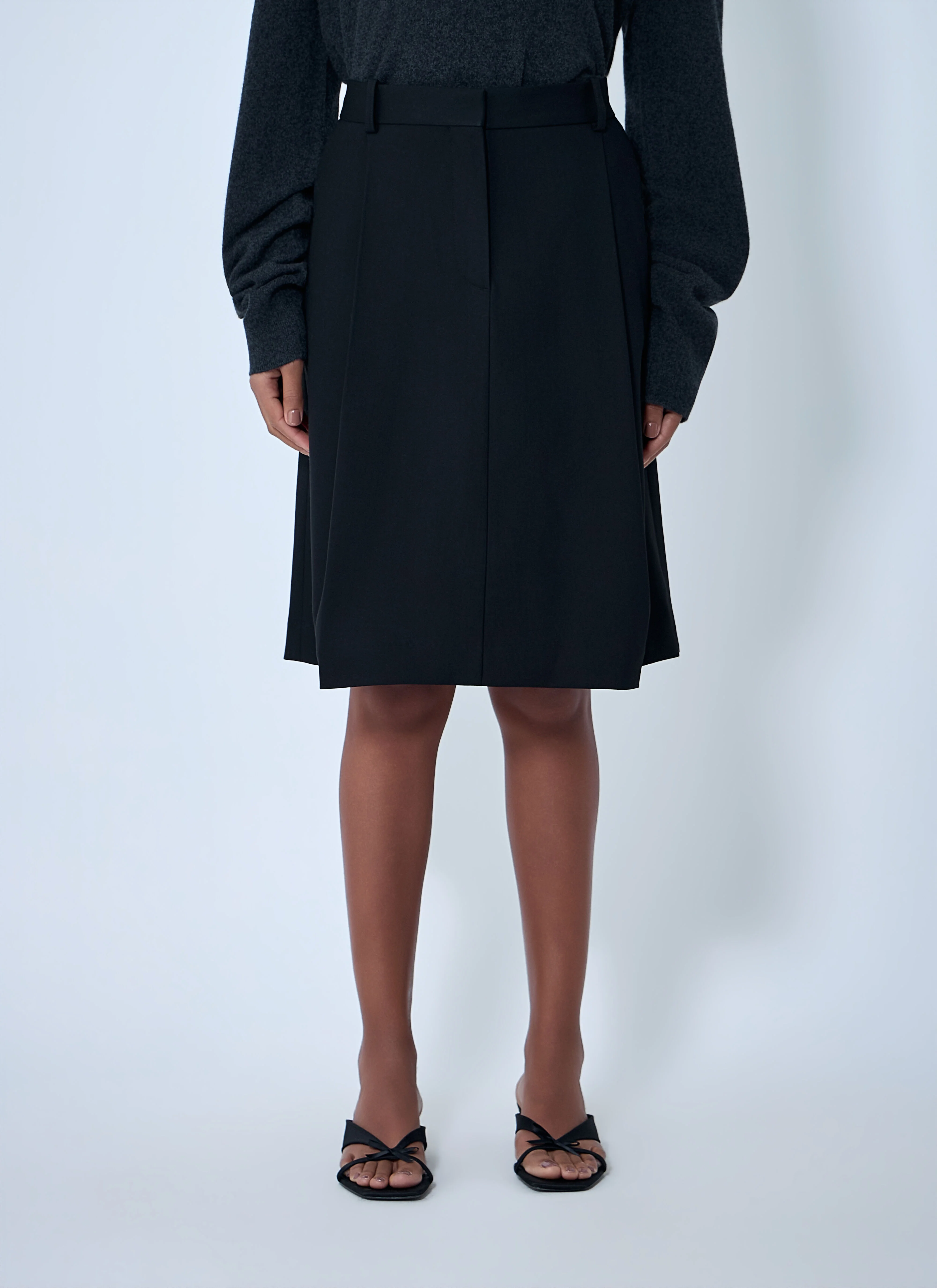 Tailored Pleated Skirt - 1