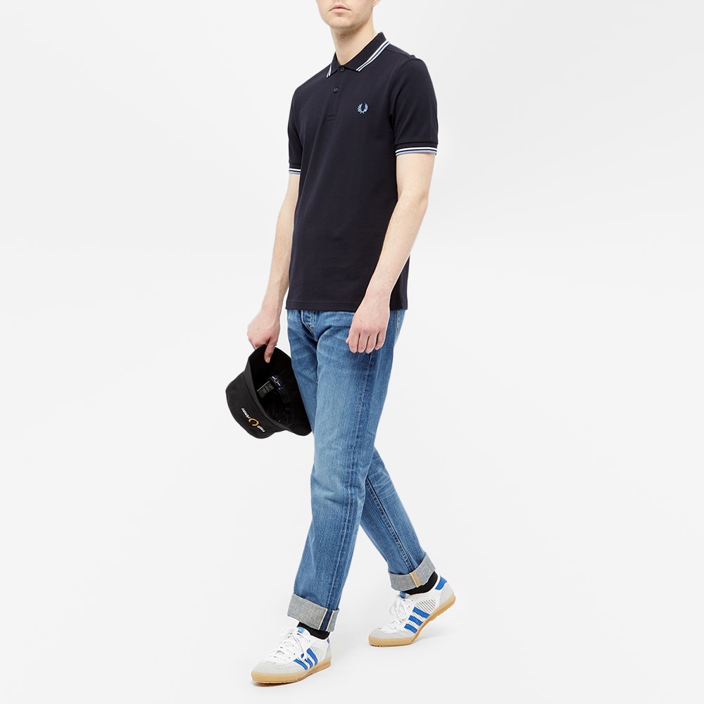 Fred Perry Authentic Slim Fit Twin Tipped Polo - 6