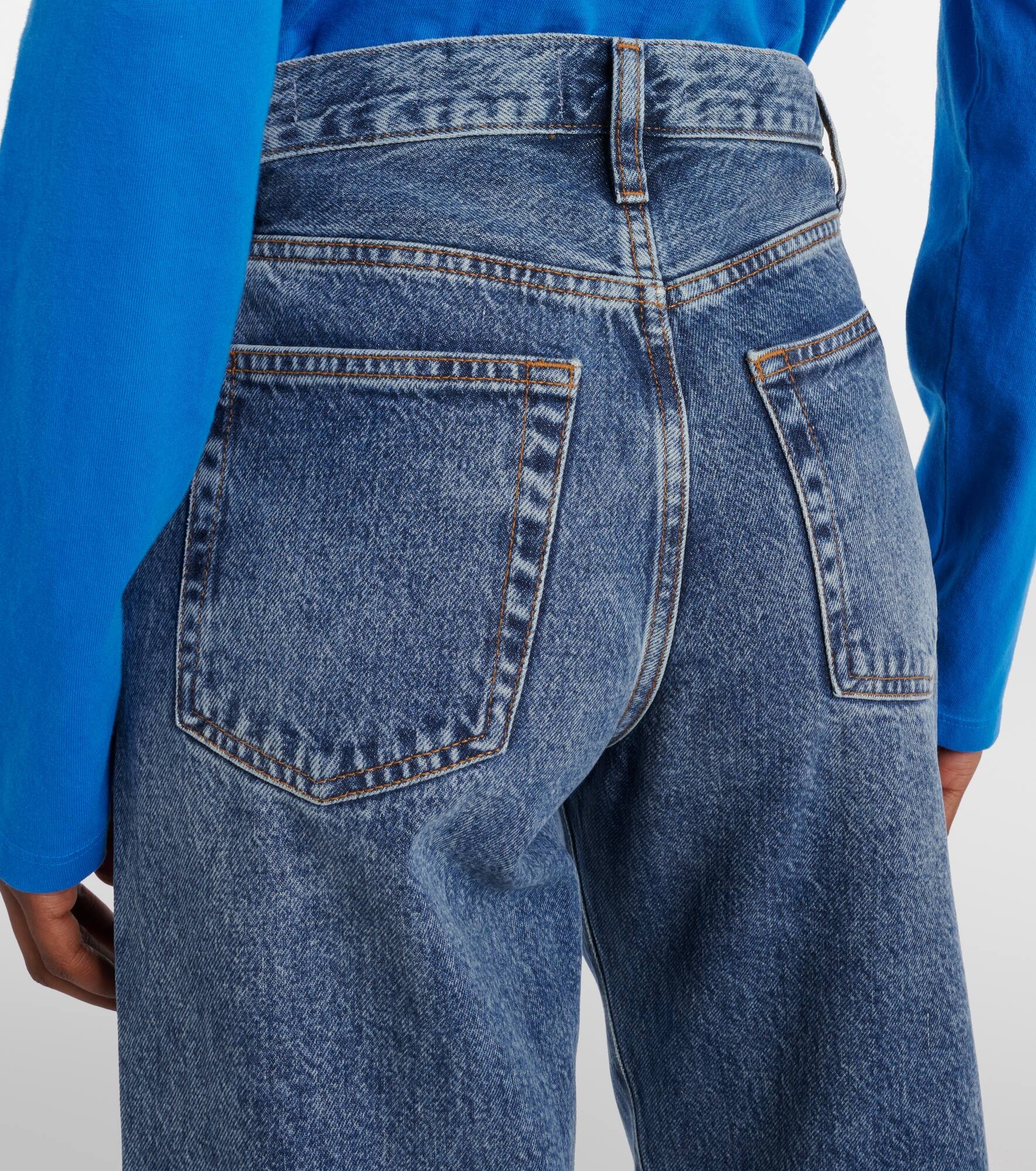 Candle mid-rise barrel-leg jeans - 6