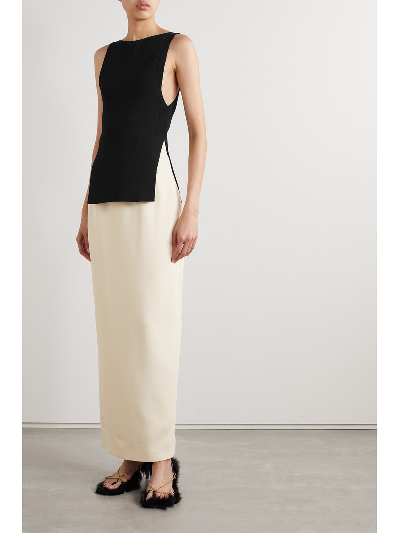 KHAITE Evelyn Ribbed-knit Tank outlook