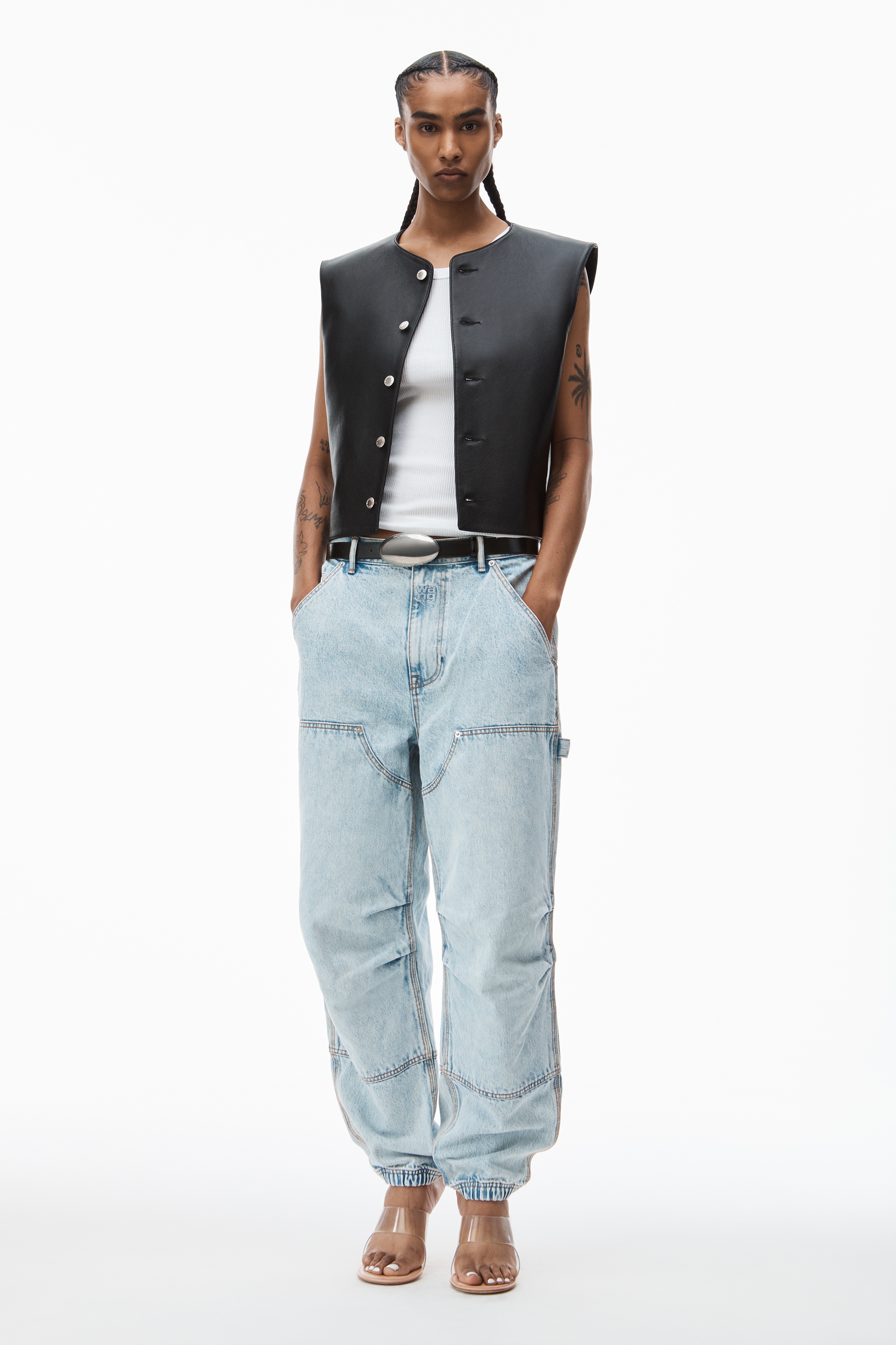 DOUBLE FRONT CARPENTER PANT IN DENIM - 2