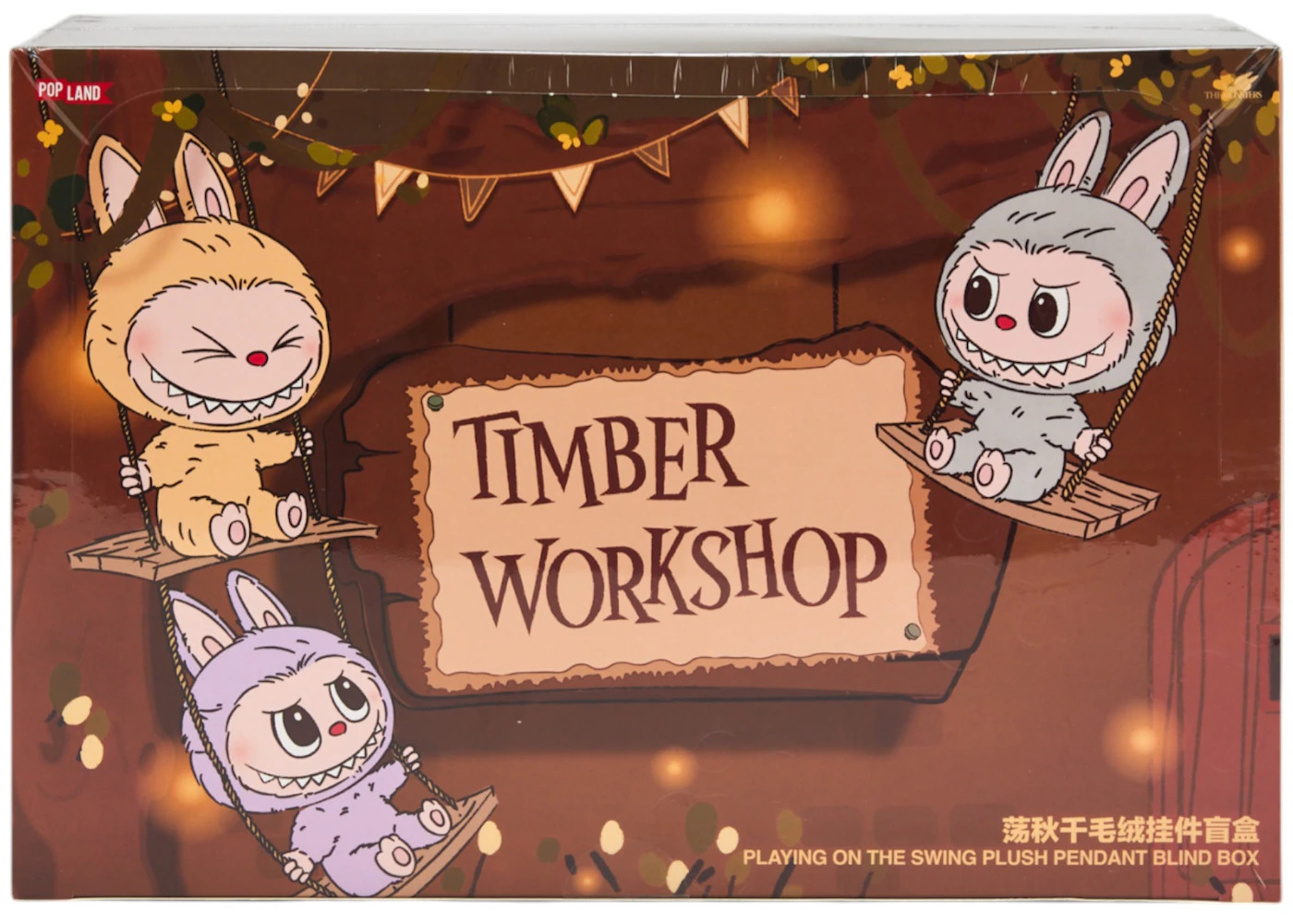 POP MART Pop Mart Labubu The Monsters Timber Workshop Playing on the ...