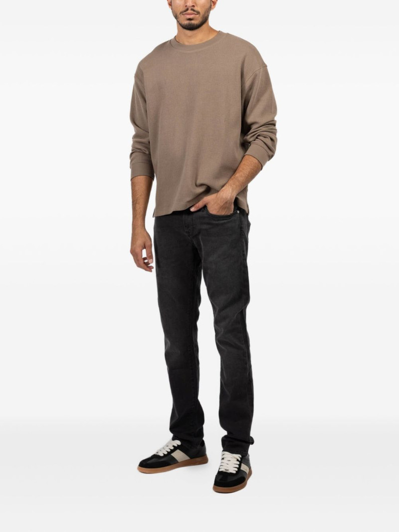 FRAME waffle long-sleeved sweater outlook