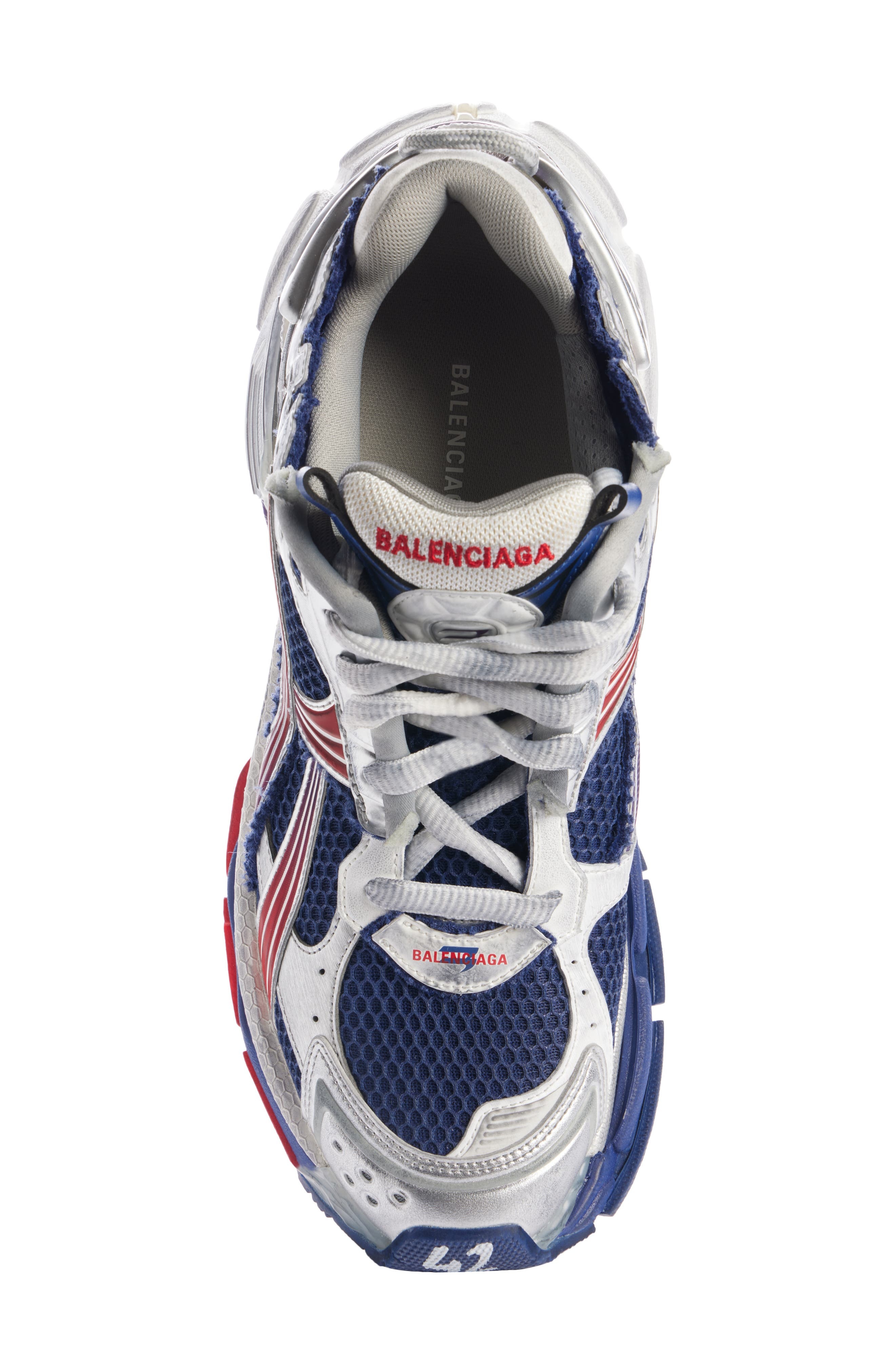 Balenciaga Runner Sneaker in Navy/Red/Grey at Nordstrom - 4