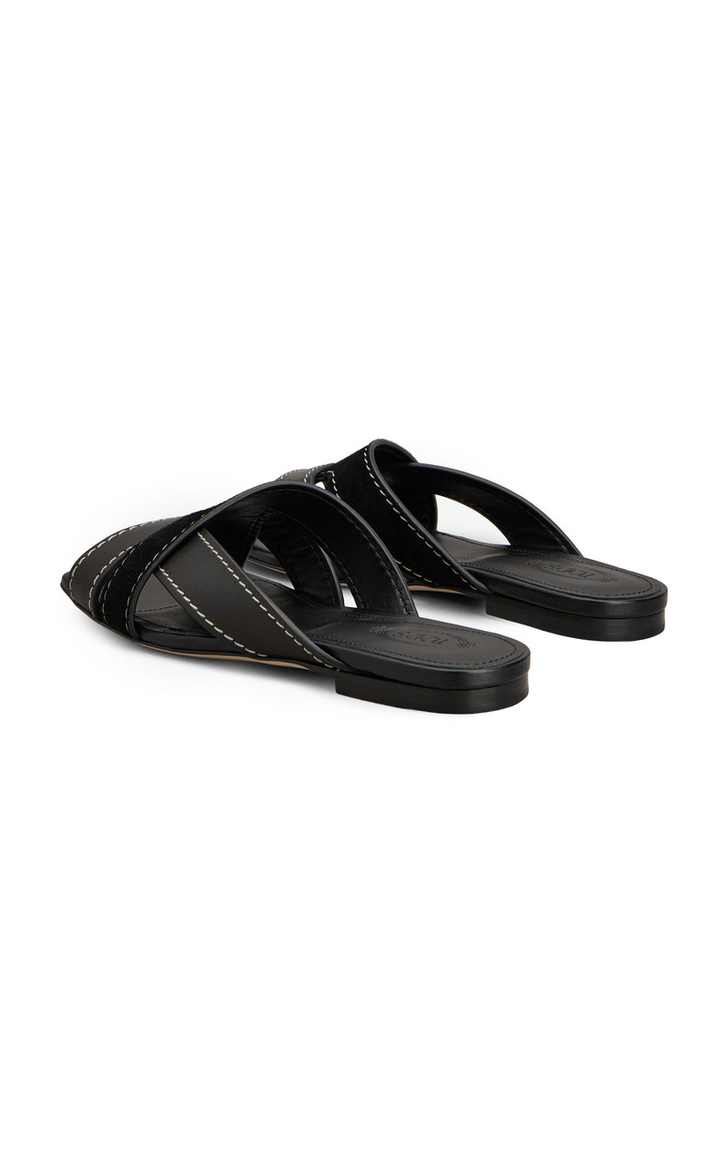Tod's Leather Sandals black outlook