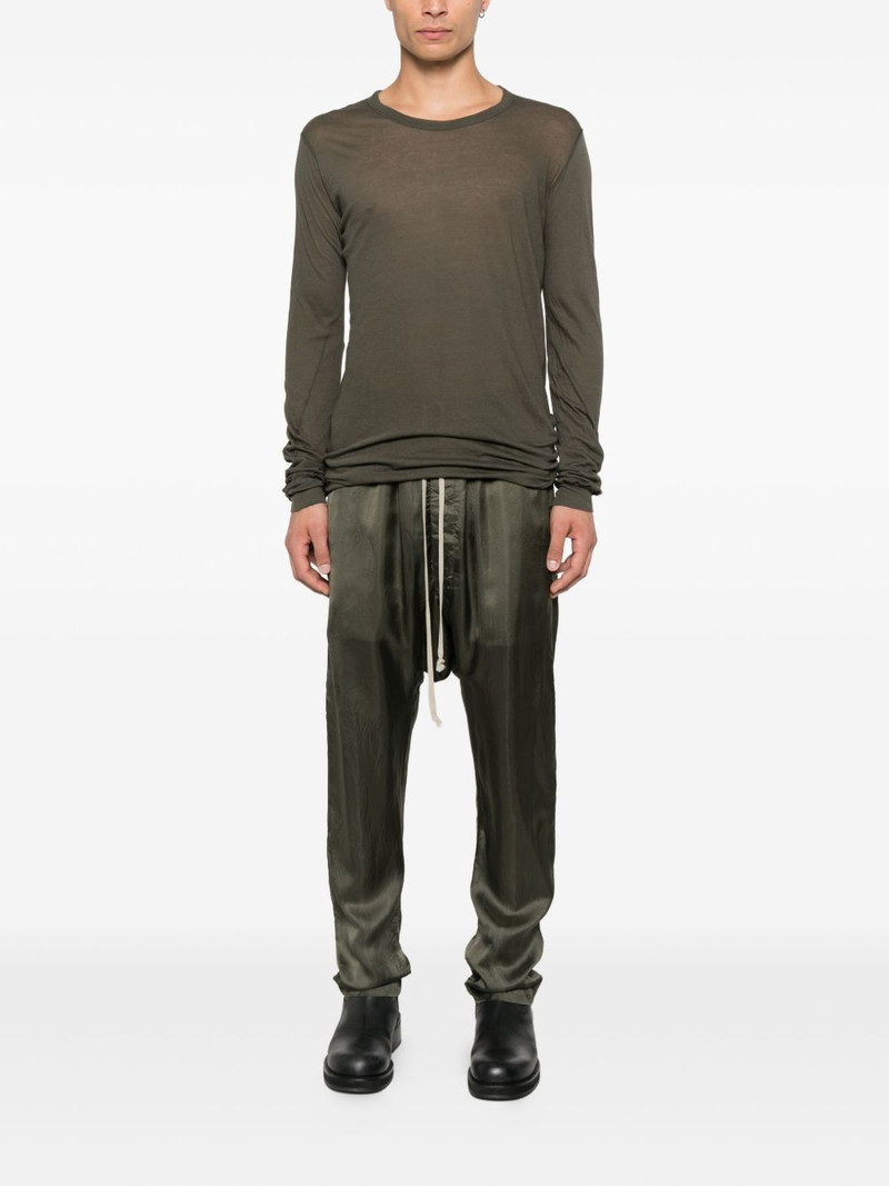 Rick Owens raw-edge long-sleeve T-shirt outlook