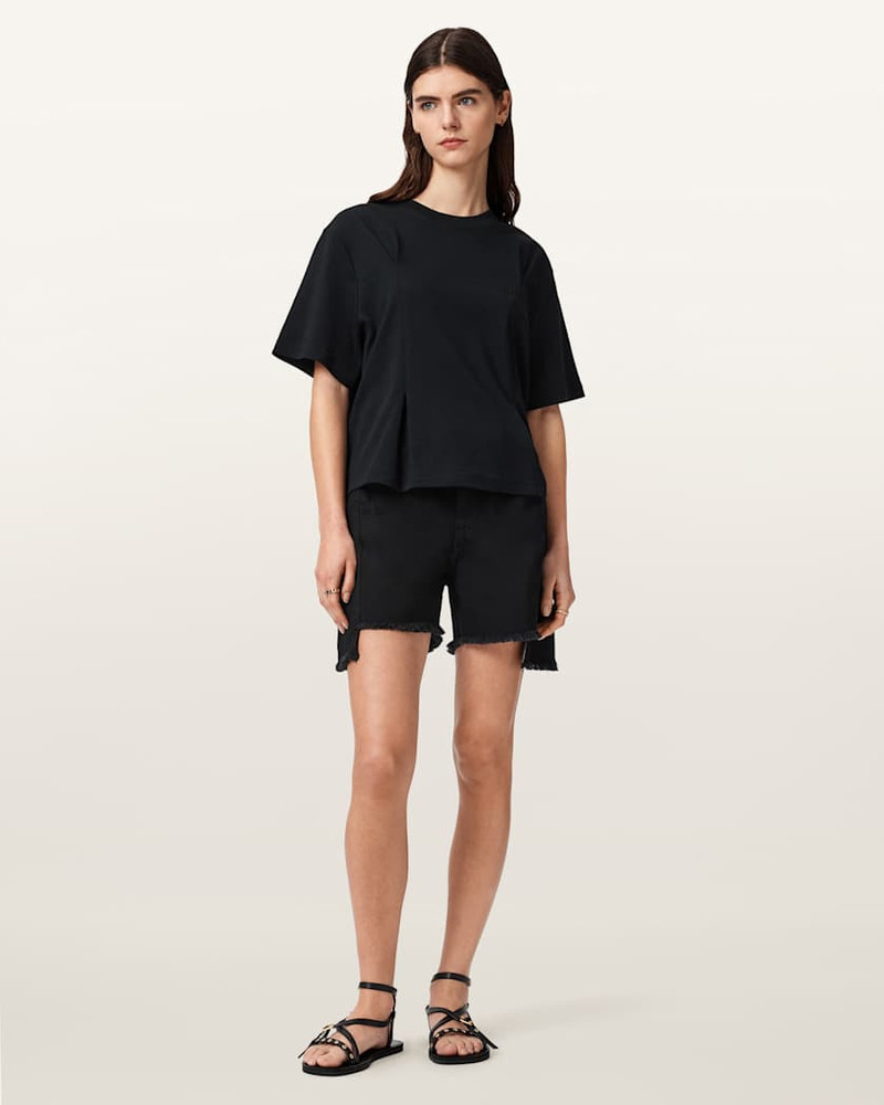 FRANKIE HIGH WAISTED DENIM SHORTS 4