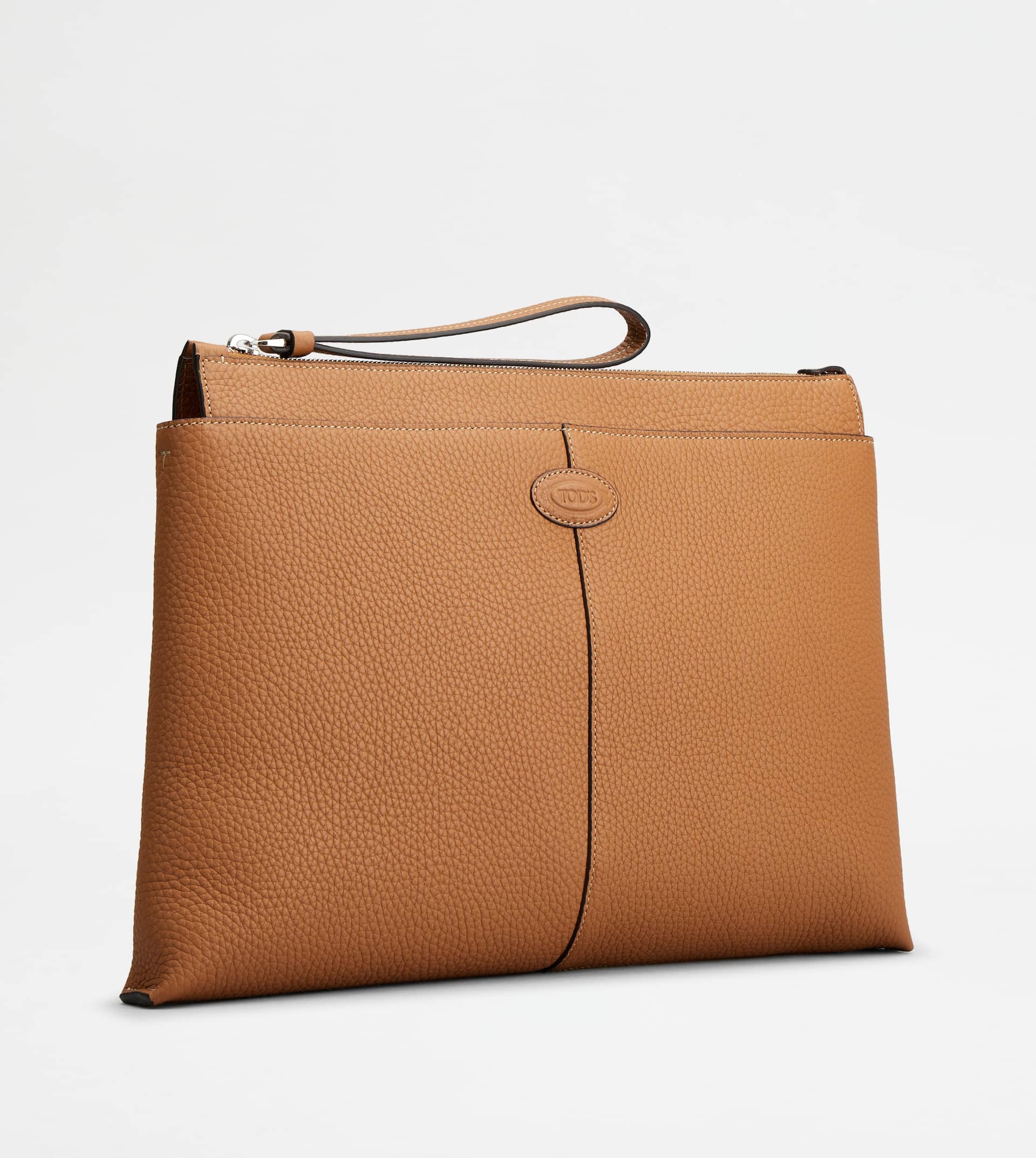 DOCUMENT HOLDER POUCH IN LEATHER MEDIUM - BROWN - 5