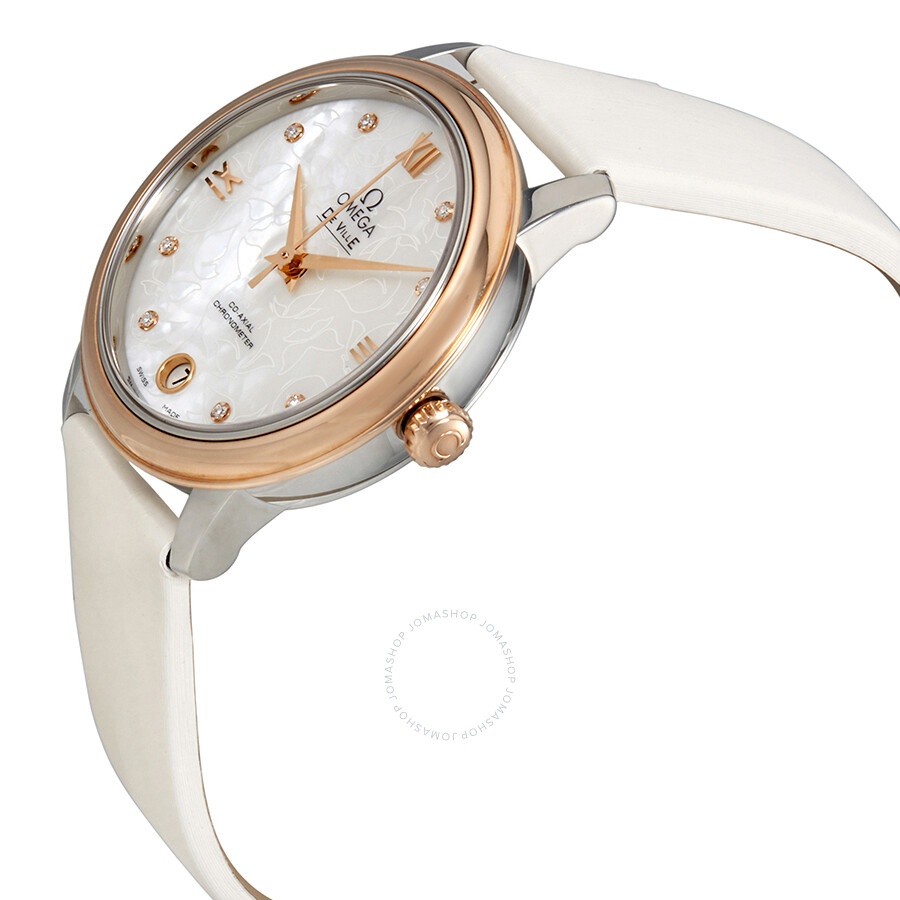 Omega De Ville Prestige Mother of Pearl Butterfly Dial Ladies Watch 424.22.33.20.55.001 - 2