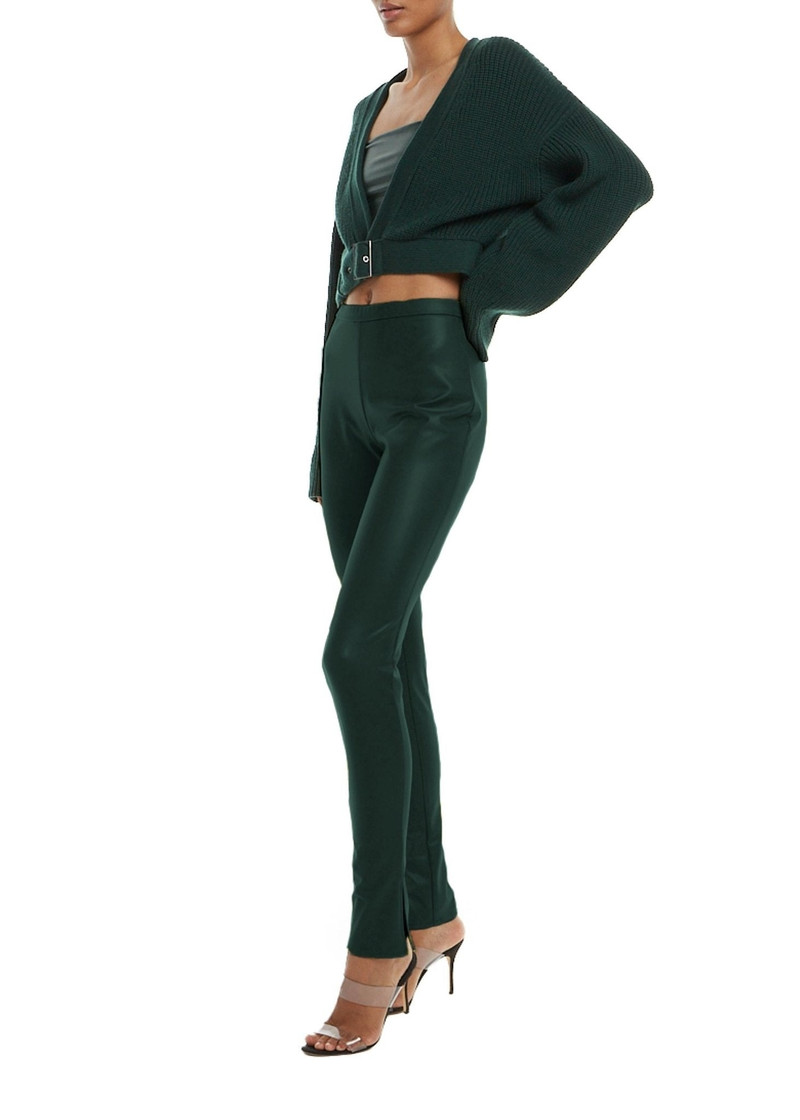 LAPOINTE Stretch Faux Leather Slit Legging outlook