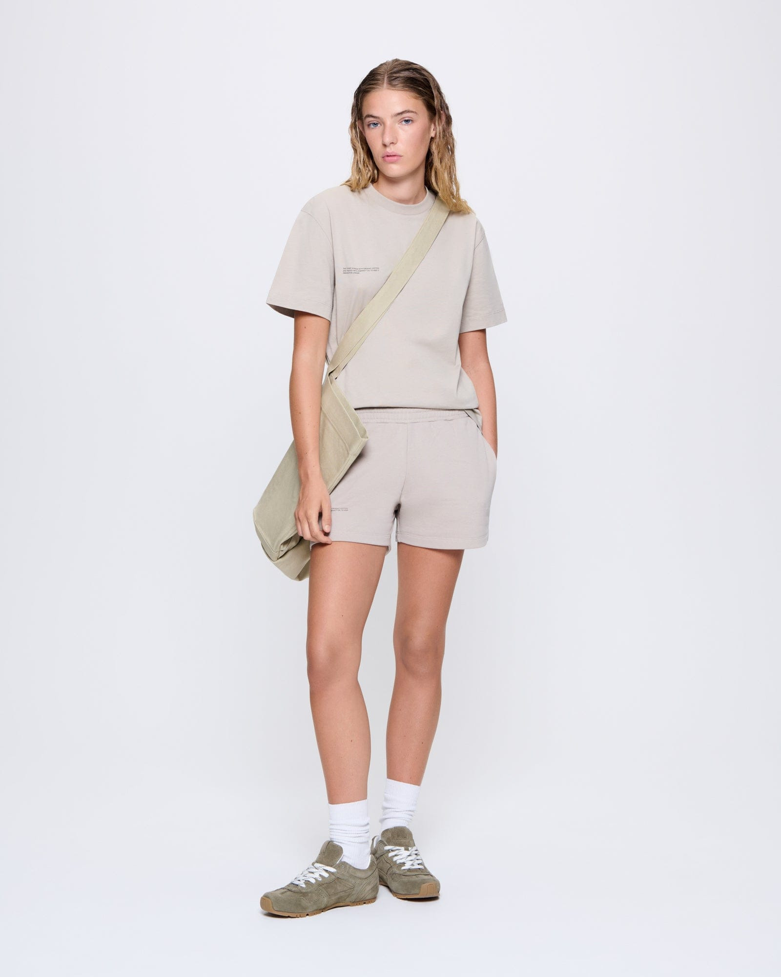 Womens 365 Midweight T-shirt - Stone - 3
