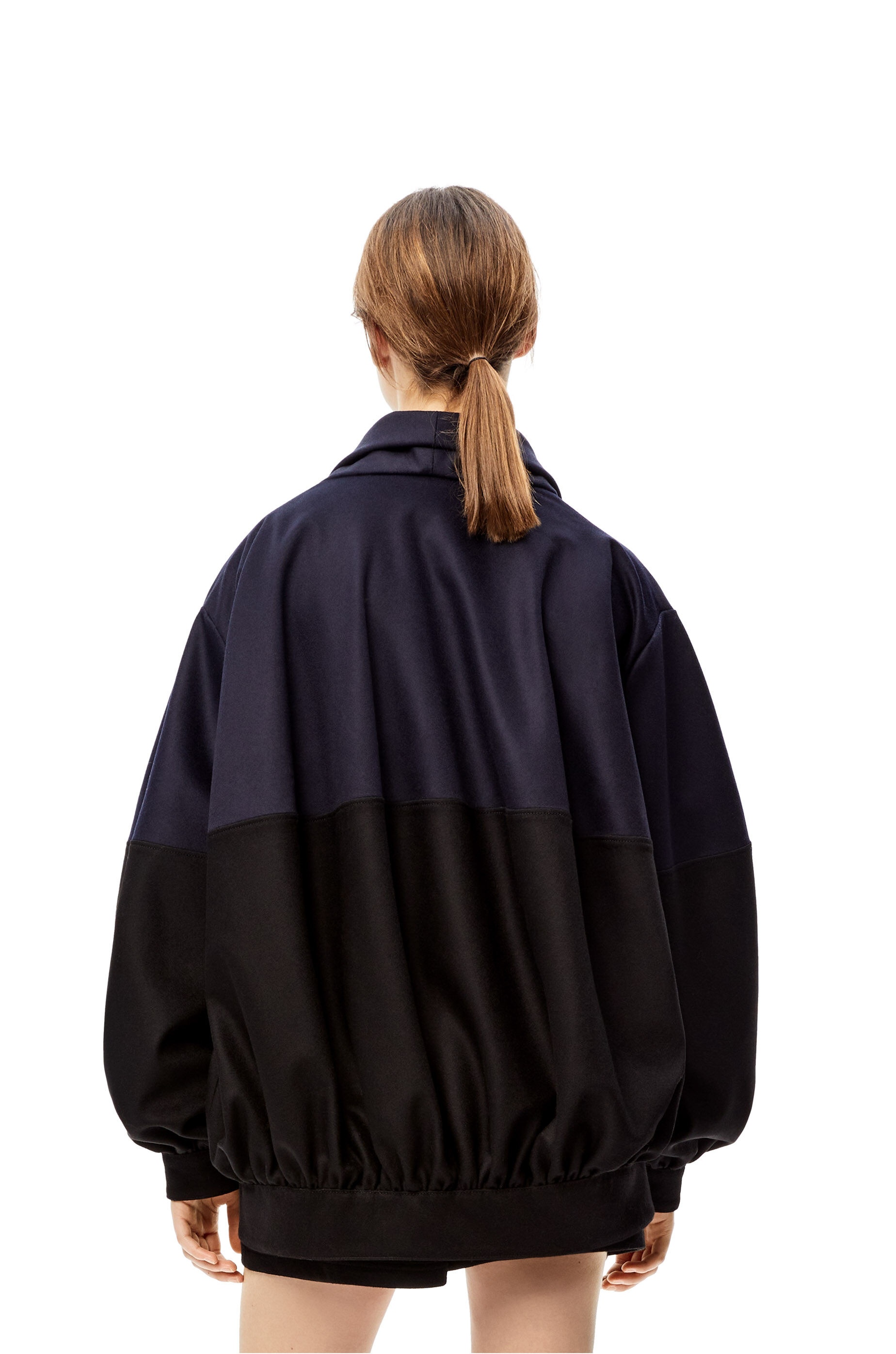 Oversize balloon jacket in wool - 4