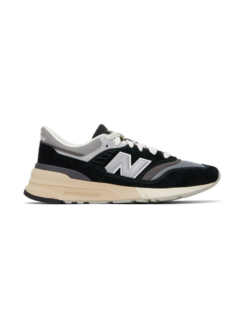 Black & Gray 997R Sneakers - 1