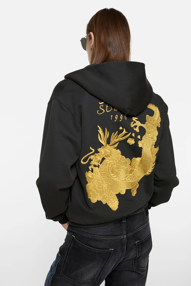 Hooded logo sweatshirt - Faded black 4