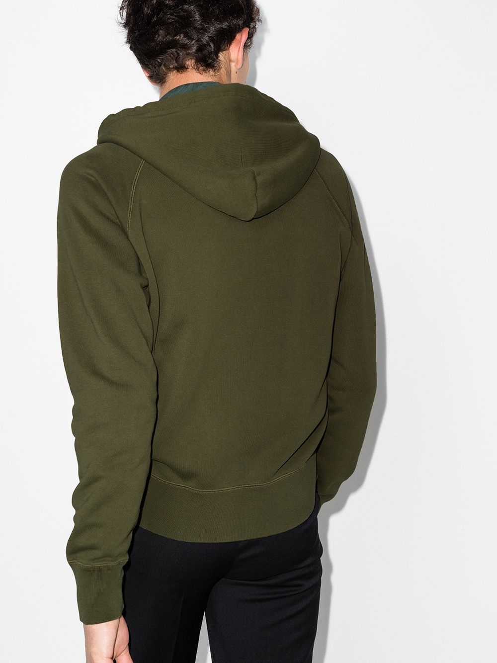 vintage dyed zip hoodie - 3