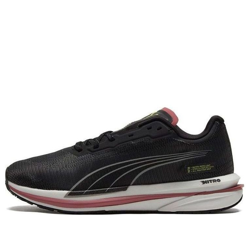 (WMNS) PUMA Velocity Nitro 'Black White Pink' 195296-01 - 1