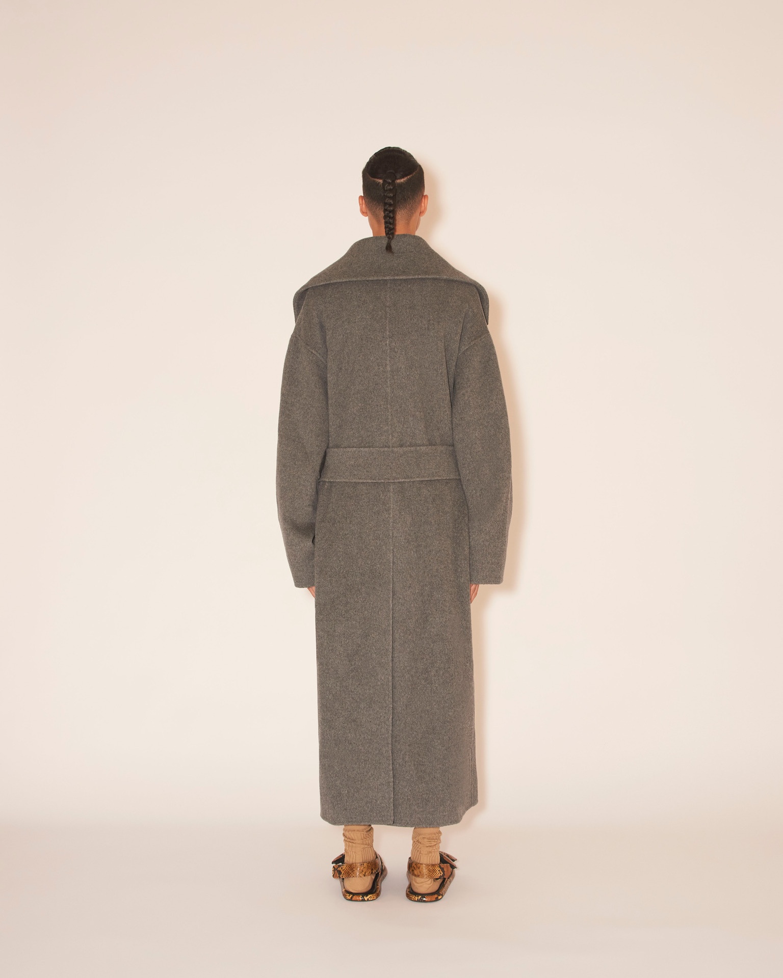 MILMA - Belted coat - Grey/charcoal - 5