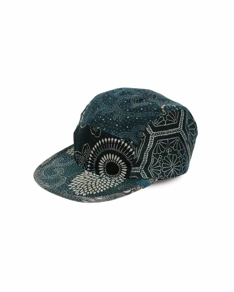 CAMP CAP KOFU INDIGO PATTERN 1