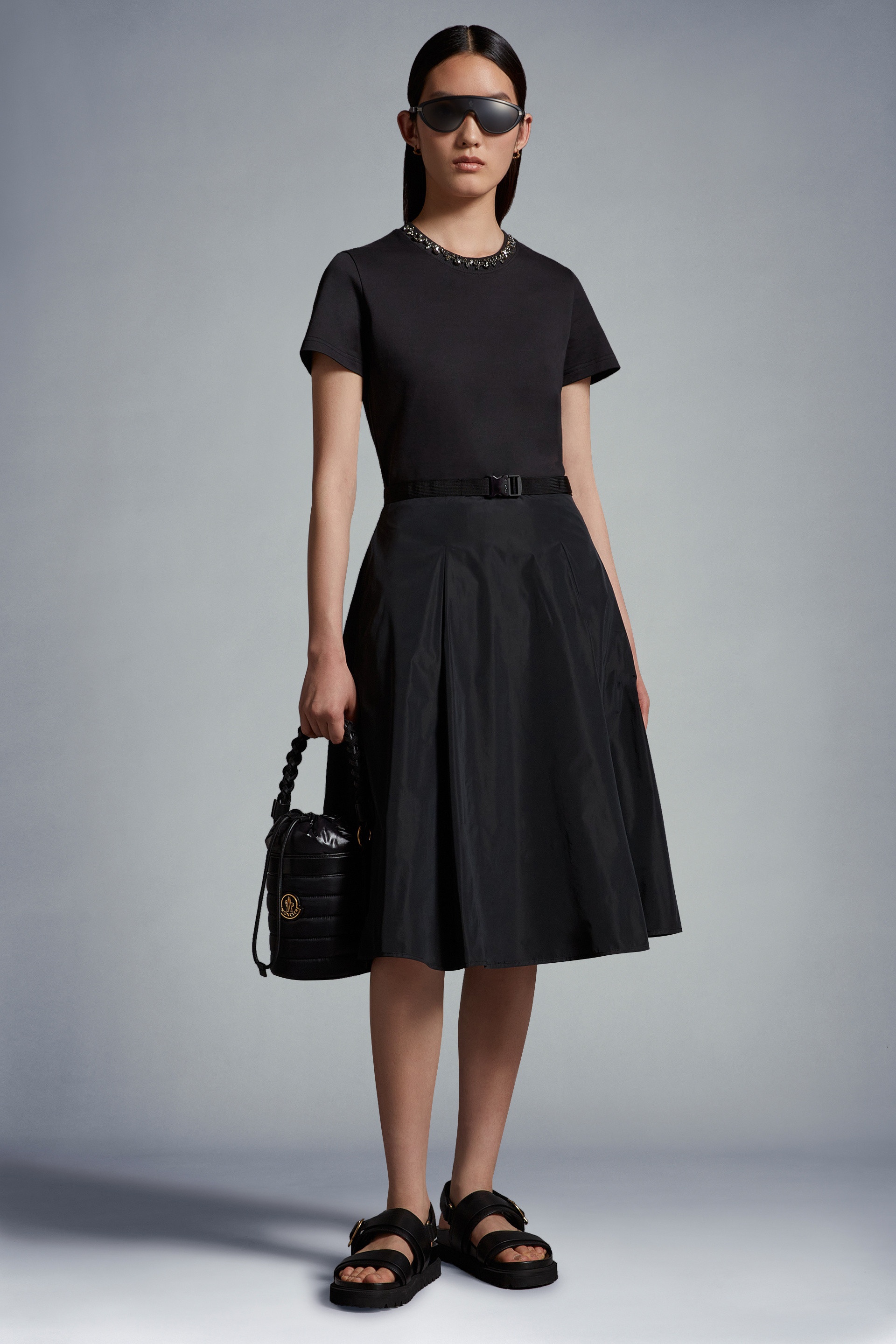 Fleece & Taffeta Dress - 2