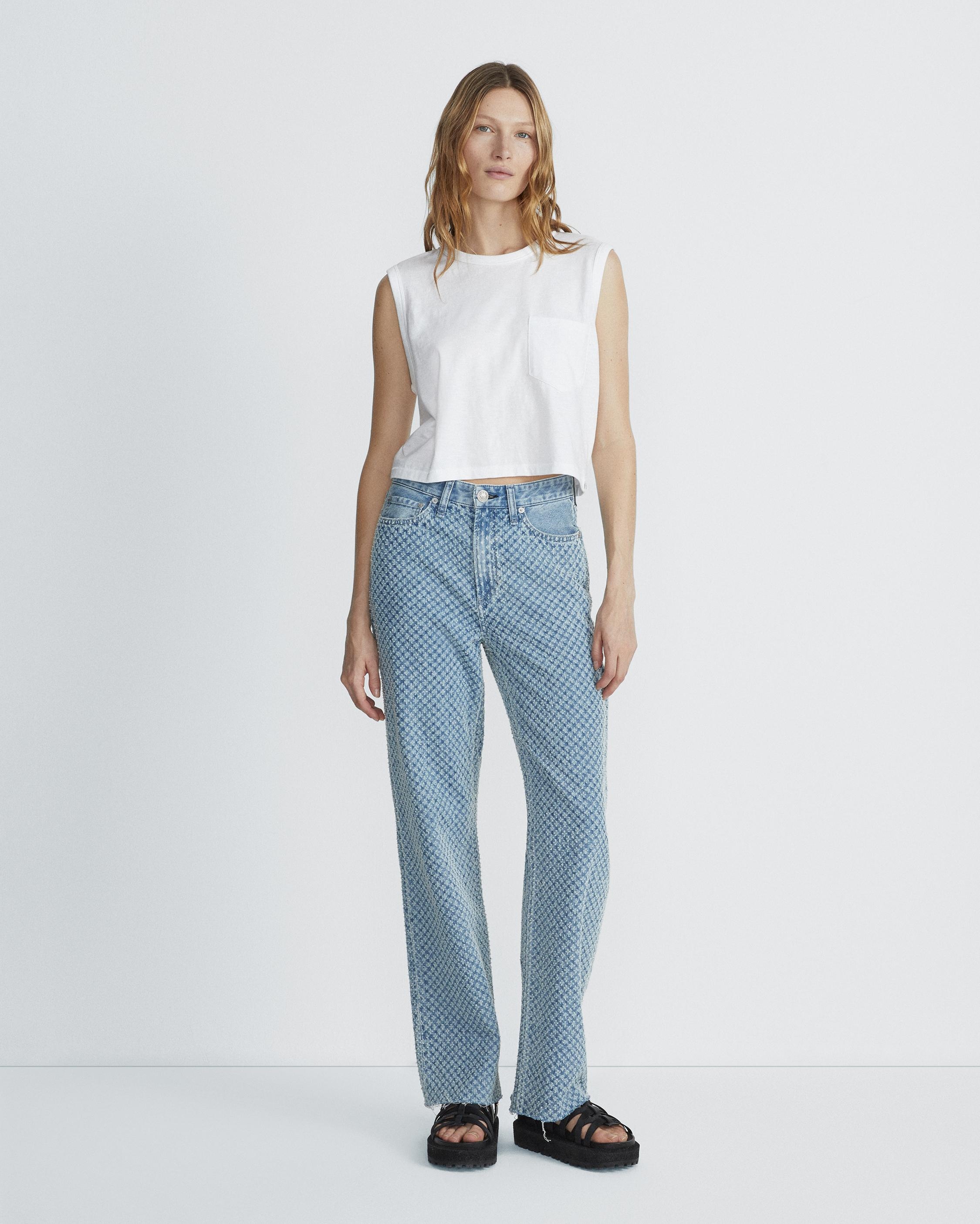 Logan Wide Leg - Indigo Tweed
Mid-Rise Rigid Jean - 3