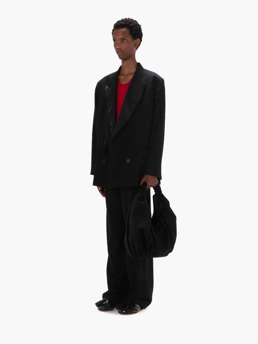 WOOL TUXEDO TROUSERS - 4
