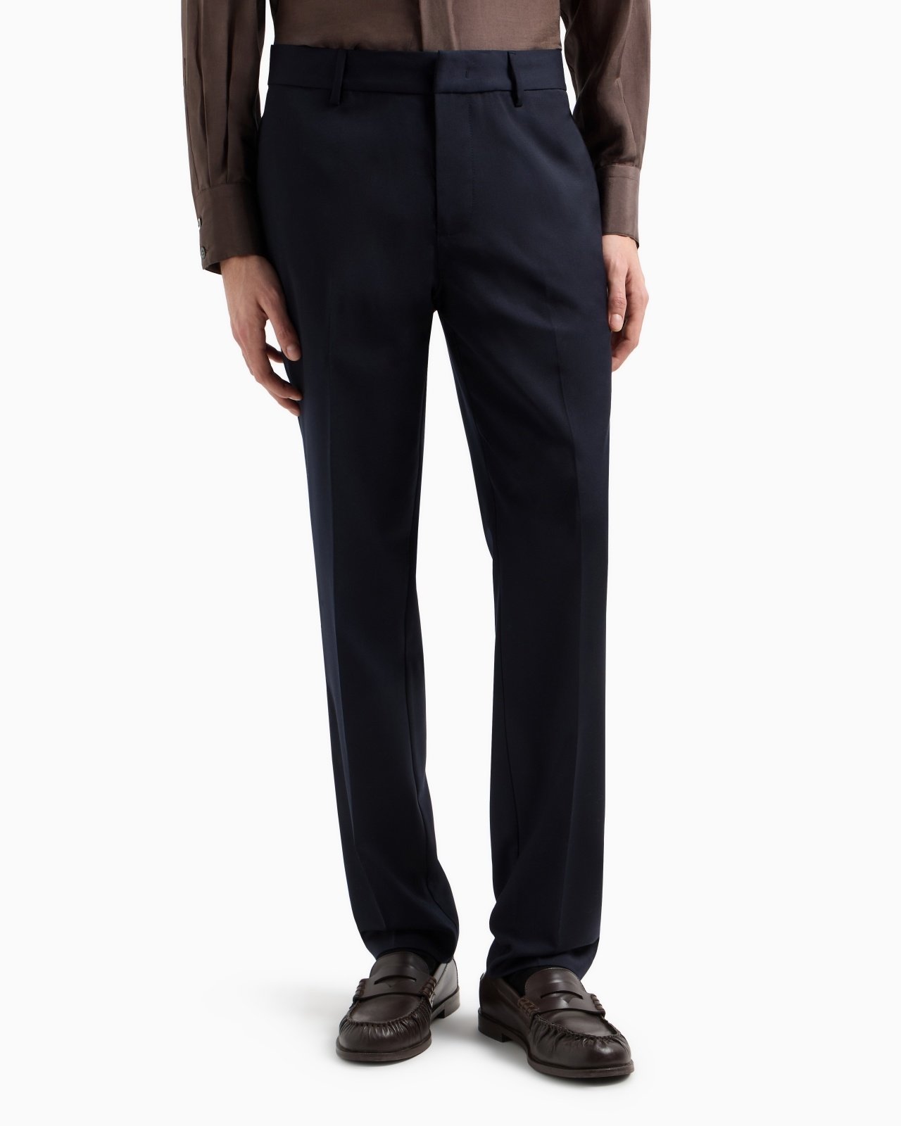 LIGHTWEIGHT VIRGIN WOOL-BLEND TWILL CHINOS - 2