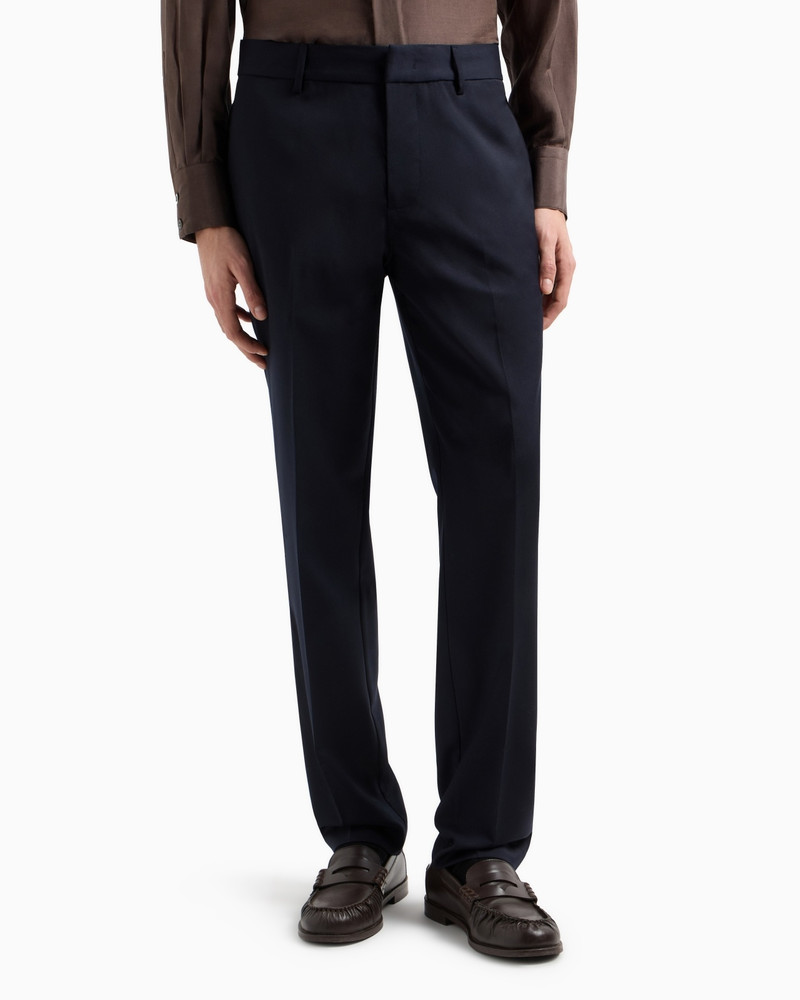 LIGHTWEIGHT VIRGIN WOOL-BLEND TWILL CHINOS 2