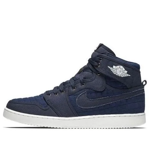 Air Jordan 1 AJKO High OG Canvas 'Obsidian' 638471-403 - 1