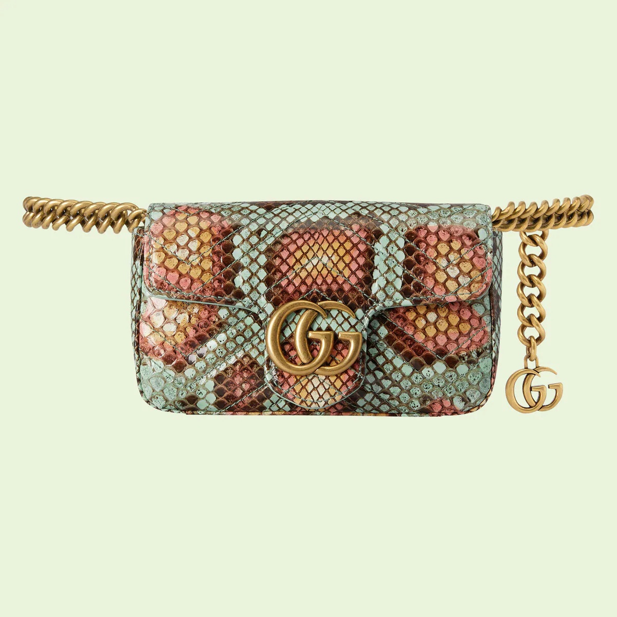 GG Marmont python belt bag - 5