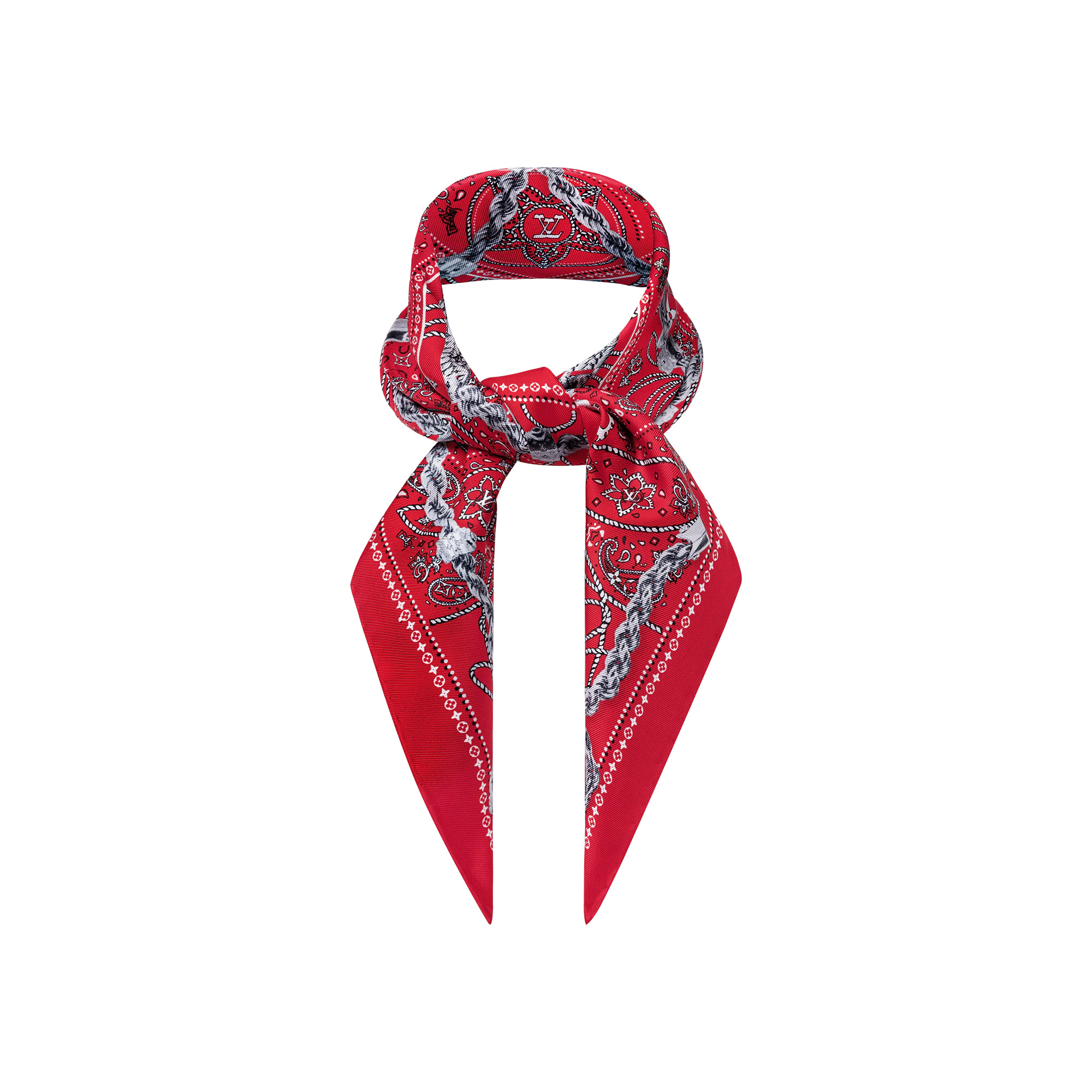 LV Rope Silk Bandana - 3